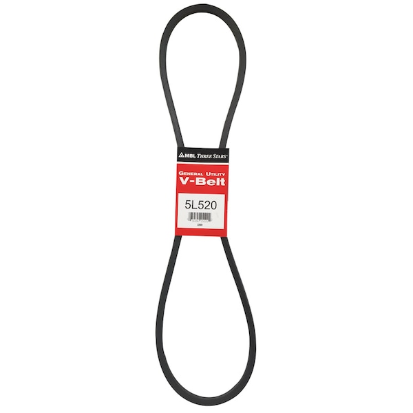 Mbl Mitsuboshi FHP General Utility V-Belt 0.63 in. W X 52 in. L For Fractional Horsepower Motors 5L520A - main